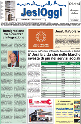 Copertina di Jesi Oggi - Ottobre 2006