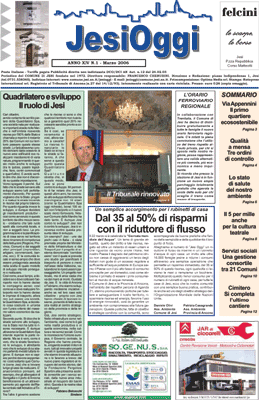 Copertina di Jesi Oggi - Marzo 2006