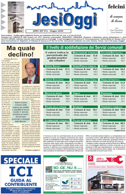 Copertina di Jesi Oggi - Giugno 2006