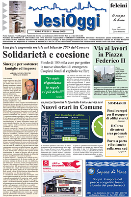 Copertina di Jesi Oggi - Marzo 2009