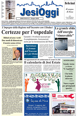 Copertina di Jesi Oggi - Giugno 2009