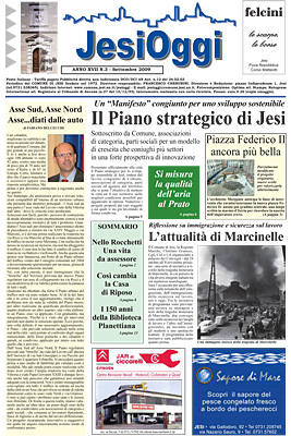 Copertina di Jesi Oggi - Settembre 2009