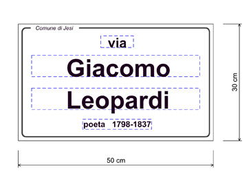Indicazione di una via