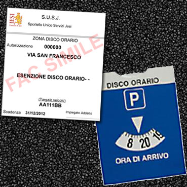 Permessi biennali esenzione disco orario