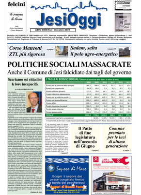 Copertina di Jesi Oggi - Dicembre 2010