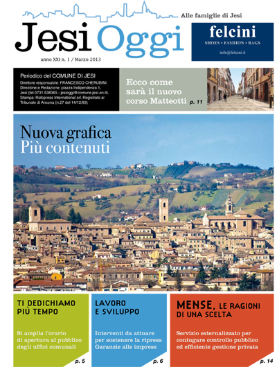 Copertina di Jesi Oggi - Marzo 2013