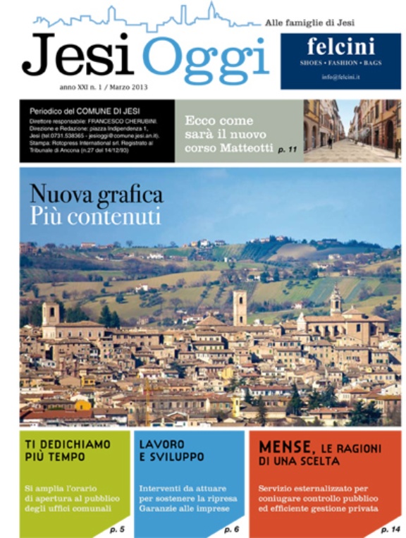 Copertina di Jesi Oggi - Marzo 2013 Copertina di Jesi Oggi - Marzo 2013