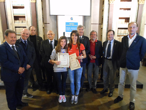 Chiara Angeletti e Giorgia Chiavatti con la Commissione ACES