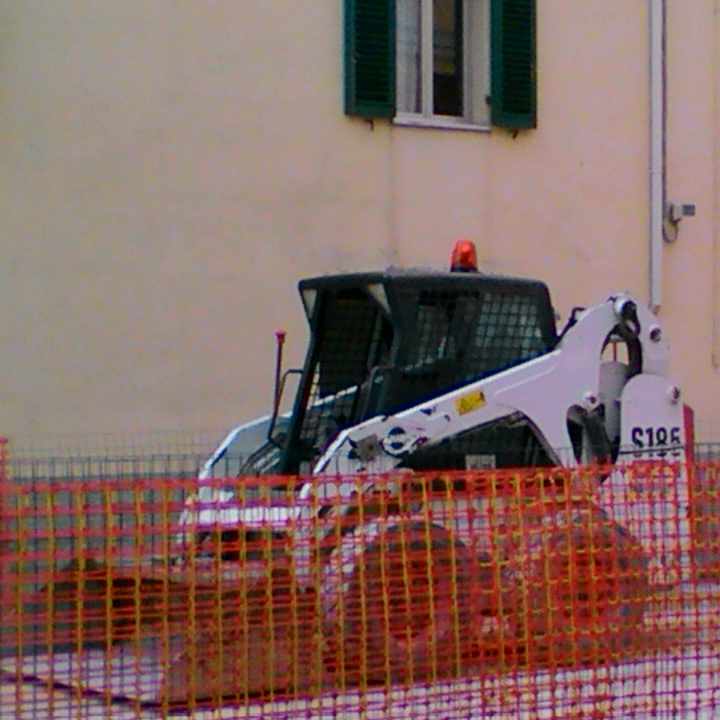 Lavori lungo via Garibaldi