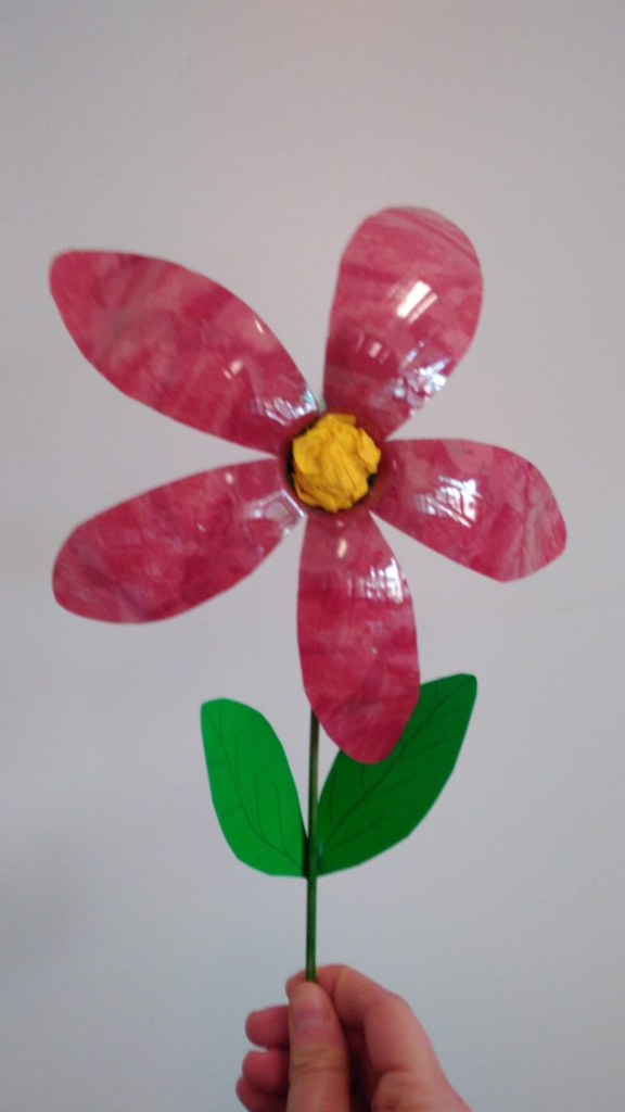 Fiore di plastica fronte Fiore di plastica fronte