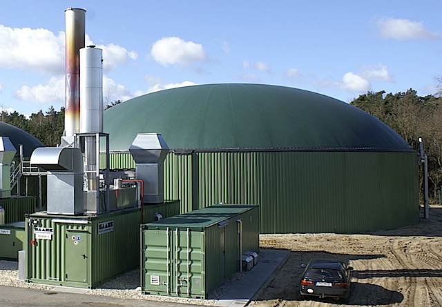 Un impianto di biodigestore