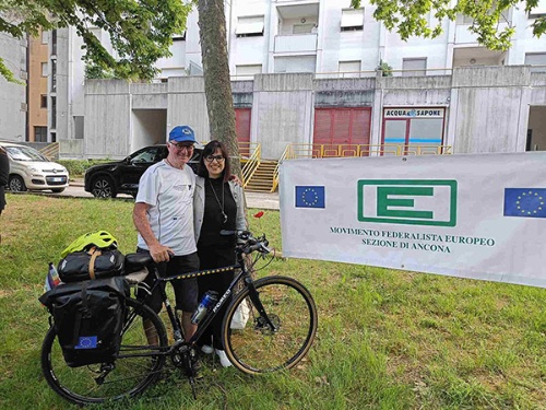 Giovanni Blosi con l'Assessora Marguccio Giovanni Blosi con l'Assessora Marguccio