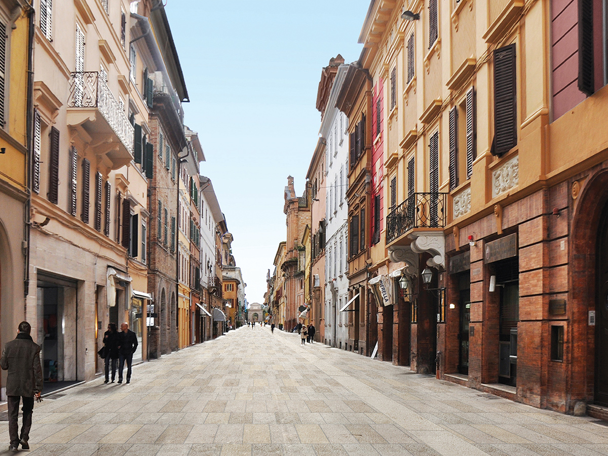 Rendering del nuovo Corso Matteotti