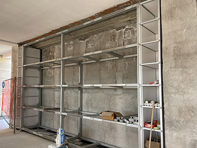 Cimitero : foto cantiere alla data del 15 marzo 2022