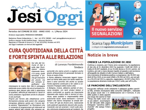 Jesi oggi - Marzo 2024 Jesi oggi - Marzo 2024