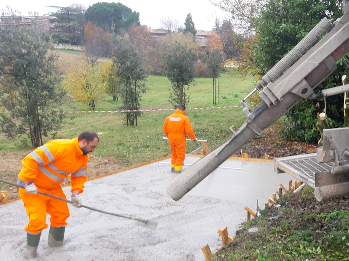 Lavori per la nuova scuola Lorenzini