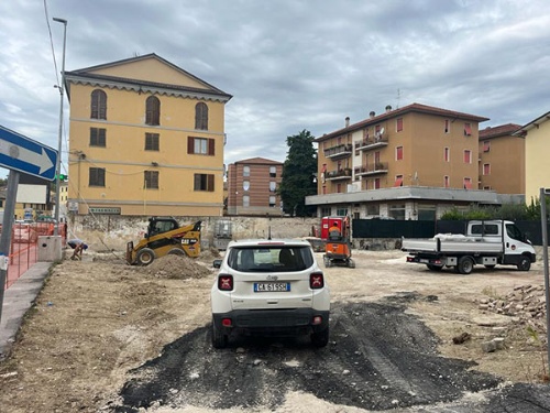 Lavori al parcheggio di via dei MIlle Lavori al parcheggio di via dei MIlle