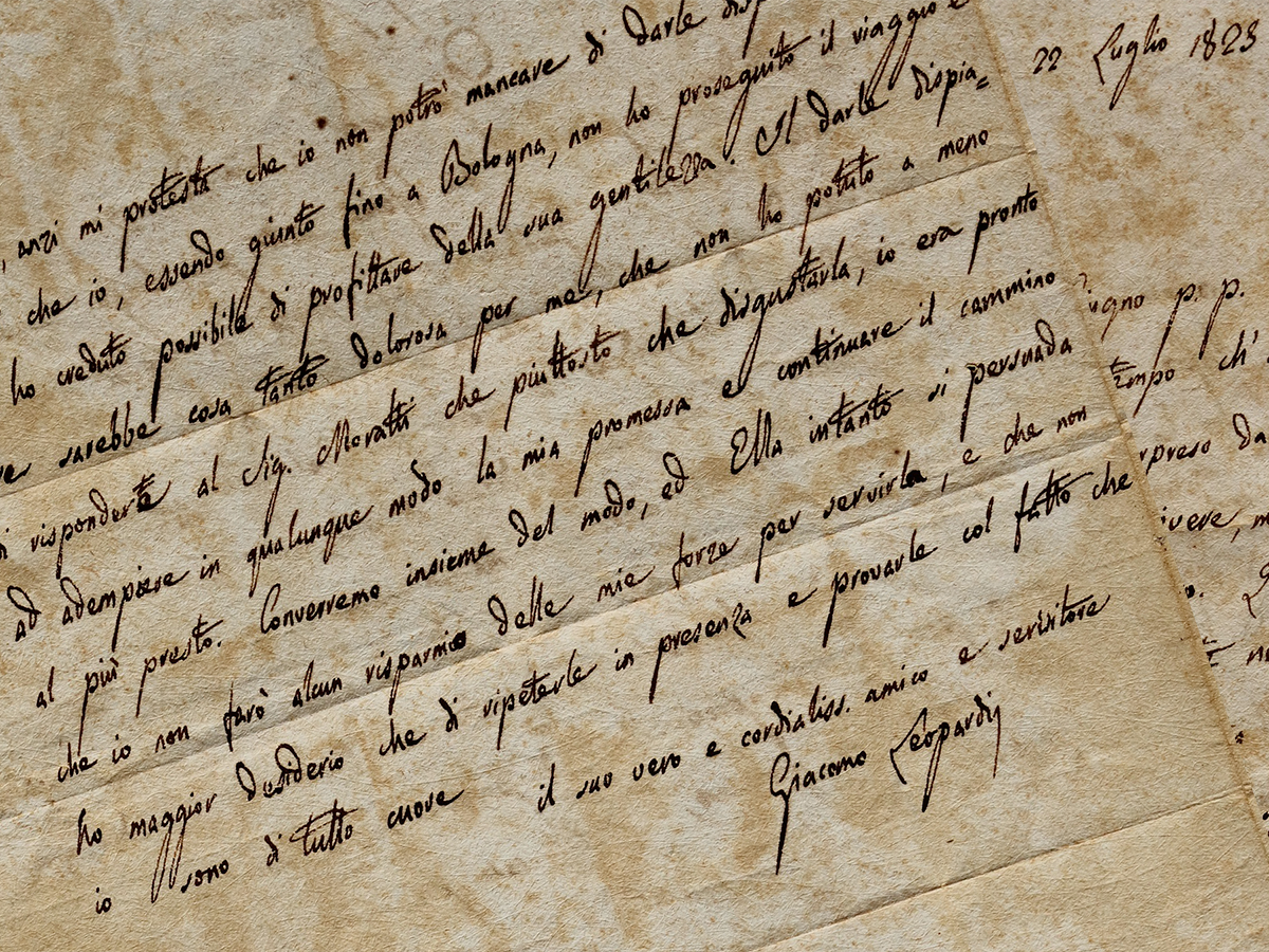 Lettera Leopardi