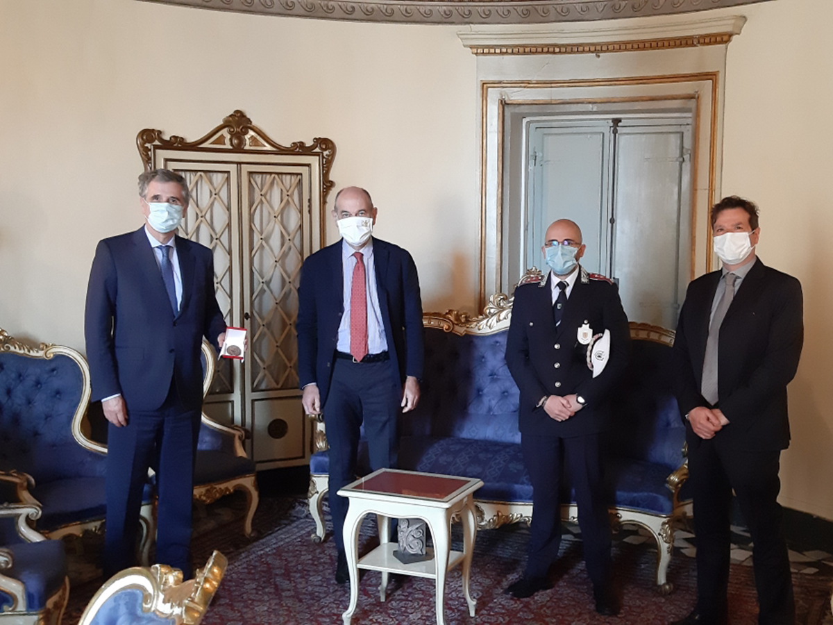 Il Sindaco Bacci e il questore