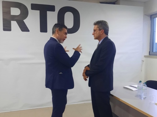 Sindaco con l'assessore regionale Baldelli Sindaco con l'assessore regionale Baldelli