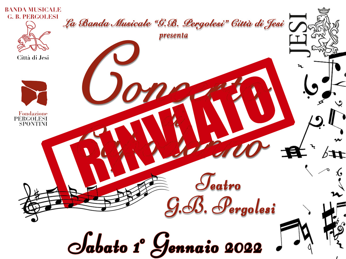 Rinviato il Concerto di capodanno